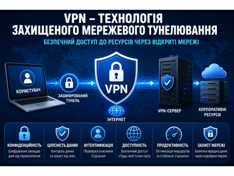 VPN - технологія захищеного мережевого тунелювання